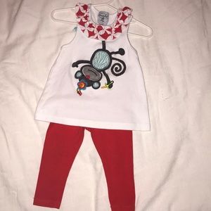 Mud Pie top and Tea collection leggings